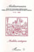 Revue méditerranées n.21 : modèles antiques
