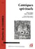 Cantiques spirituels - édition critique marc desmet