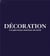 Décoration - couverture bleu