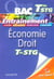 Objectif bac - économie/droit - terminale stg - entraînement