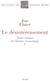 Le Désintéressement