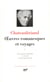 Œuvres romanesques et voyages