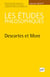 Revue Les études philosophiques n.2014/1 : Descartes et More
