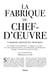 La Fabrique du chef d'oeuvre