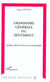 Grammaire generale du sentiment - quelques elements d'une socio-anthropologie