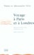 Voyage a paris et a londres