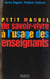 Petit manuel de savoir-vivre a l'usage des enseignants