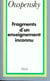 Fragments d'un enseignement inconnu