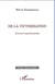 De la victimisation - lectures expérimentales
