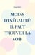 Moins d'inégalité: il faut trouver la voie : Que peut le politique contre l'inégalité?