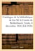 Catalogue des livres de la bibliotheque de feu m. le comte de belderbusch. vente, 6 decembre 1826