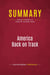 Summary: America Back on Track : Review and Analysis of Edward M. Kennedy's Book