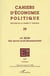 Cahiers d'économie politique n.39 : J.R. Hicks, une oeuvre multi-dimensionnelle