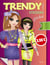 Trendy stickers pocket - fushia