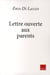Lettre ouverte aux parents