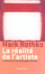 La realite de l'artiste