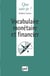 Vocabulaire monétaire et financier