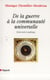 DE LA GUERRE A LA COMMUNAUTE UNIVERSELLE