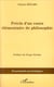 Précis d'un cours élémentaire de philosophie