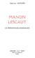 Manon Lescaut : Le personnage-romancier