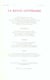 LA REVUE LITTERAIRE n.13 : avril 2005