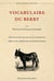 Vocabulaire du Berry