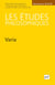 Revue Les études philosophiques n.4 : Condillac après 1746 (édition 2018)