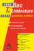 Bac littérature - terminale L - questions traitées (édition 2006) (édition 2006)
