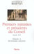 Premiers ministres et présidents du Conseil