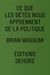 Ce que les bêtes nous apprennent de la politique