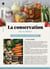 La conservation : des aliments