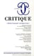 Revue Critique n.749 : Michel Foucault : de Kant à Soi !