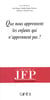 Que nous apprennent les enfants qui n'apprennent pas ?