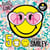 Peace & love - stickers smiley