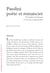 Pasolini, poète et romancier : de la pulsion de régression à la crise de la représentation