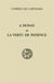 A donat et la vertu de patience - introduction texte latin traduction et notes
