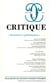 Revue Critique n.768 : « terrorisme et globalisation »