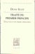 Traité du premier principe - tractatus de primo principio