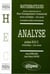 Manuel de Mathématiques - Haut Enseignement Commercial (HEC) - Analyse (1re année)