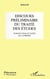 Discours préliminaire du traité des études