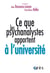 Ce que les psychanalystes apportent à l'université