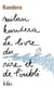 Le livre du rire et de l'oubli