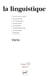 Revue La Linguistique n.52/1 : 2016