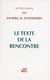 Le texte de la rencontre