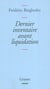 Dernier inventaire avant liquidation