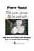 Ce que nous dit la nature