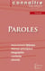 Paroles de Prévert - fiche de lecture