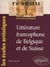 Littérature francophone de Belgique et de Suisse