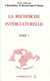 La recherche interculturelle - vol01 - tome 1