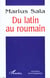 LATIN (DU) AU ROUMAIN